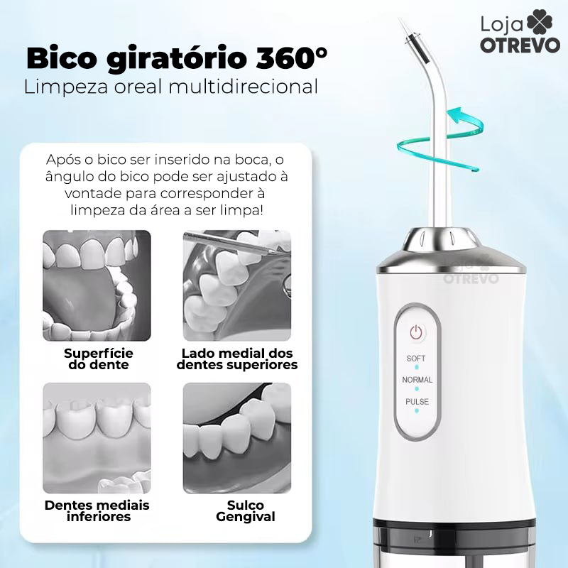 Irrigador bucal para limpieza bucal - JatoClean®