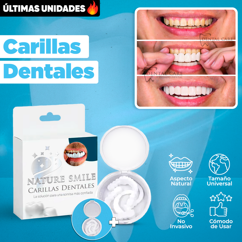 Carillas Dentales Naturales Removible (Llévate 2 Kits Paga 1)